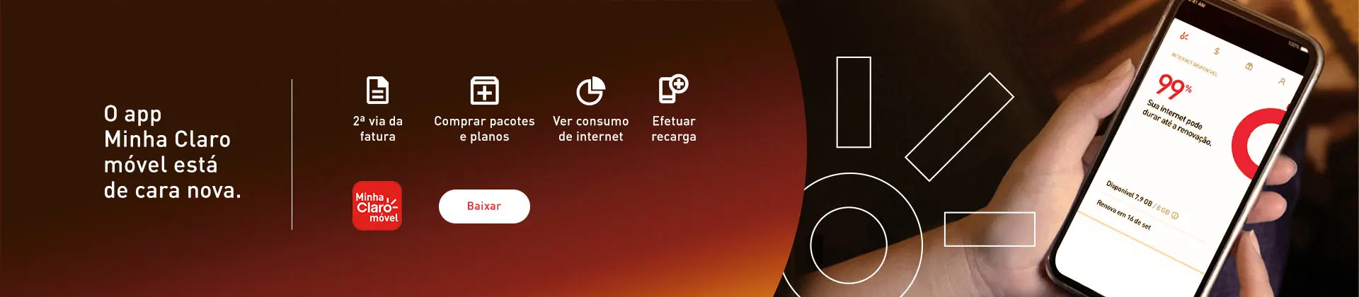 baixar o app Minha Claro móvel