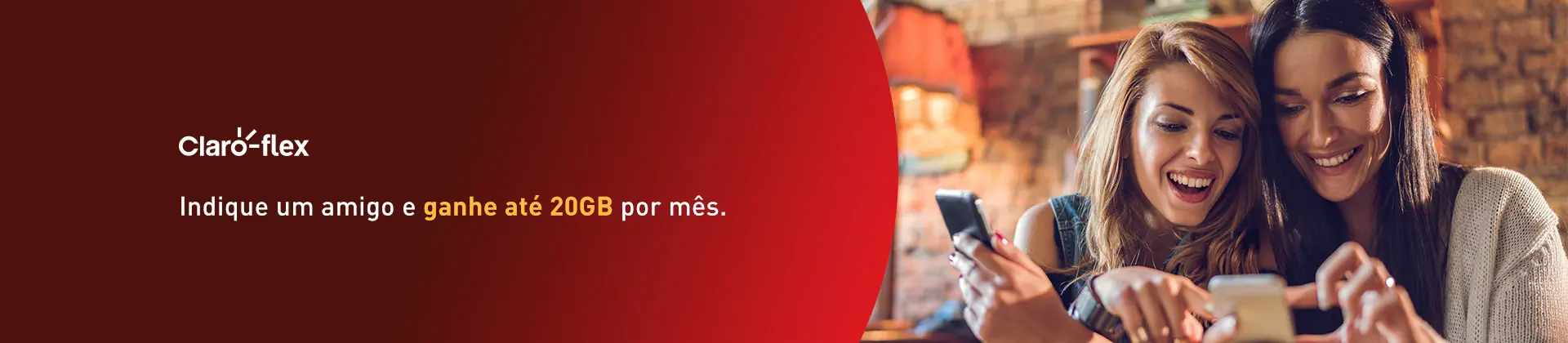Indique um amigo e ganhe até 20GB por mês