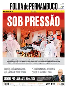 Imagem da capa do jornal Folha de Pernambuco