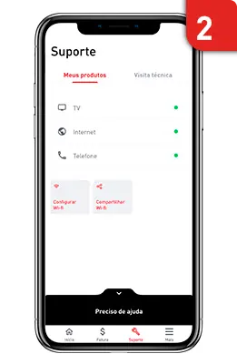 Consultar sinal pelo APP 