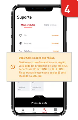 Consultar sinal pelo APP 