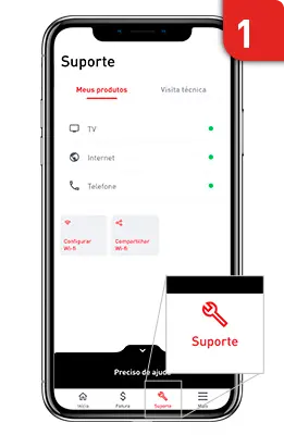 Consultar sinal pelo APP 