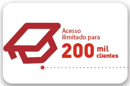 Acesso ilimitado para 200 mil clientes.