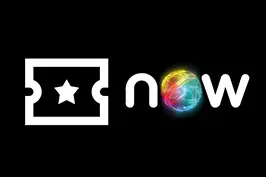 Imagem com fundo preto e logo do NOW em branco