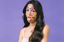Foto da cantora Olivia Rodrigo.