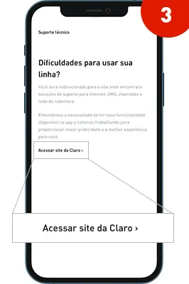 Suporte tecnico no app passo 03