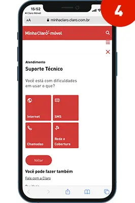 Suporte tecnico no app passo 04