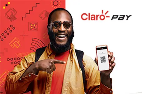 Imagem de homem segurando um celular.