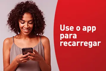 Use o app para recarregar seu Prezão